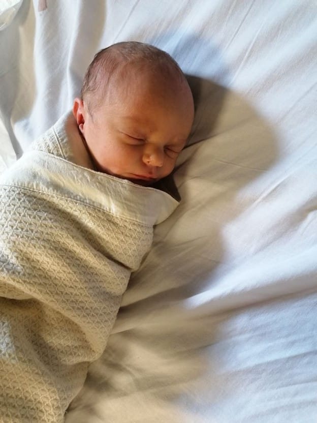 Swaddled Newborn baby