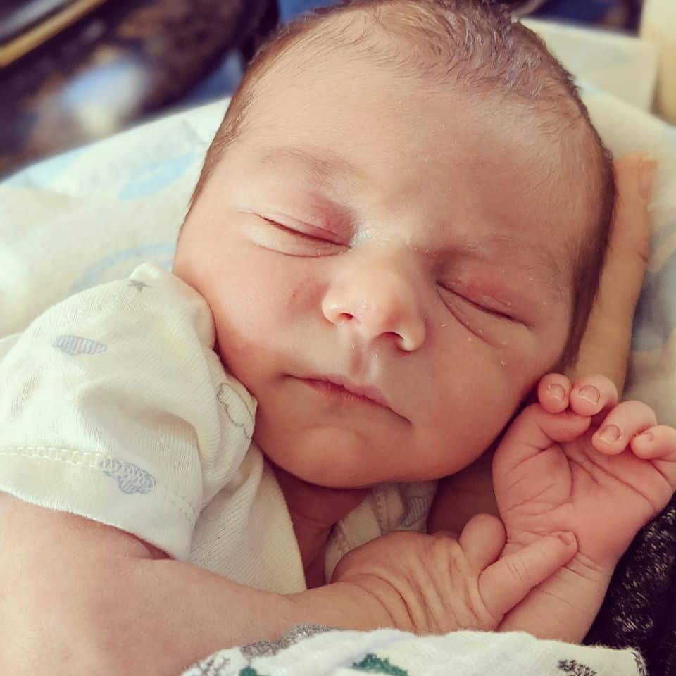 Hypno-mom Sarah's baby sleeping