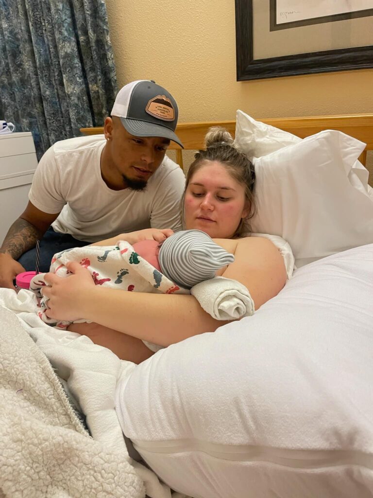 First Time Mom’s Amazing Hypnobabies Birth. New family at birth center